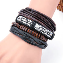 Load image into Gallery viewer, Fashion Women Multilayer Handmade Bangle Handmade Bracelets Leather Cool