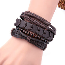 Load image into Gallery viewer, Fashion Women Multilayer Handmade Bangle Handmade Bracelets Leather Cool