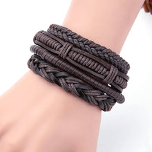 Load image into Gallery viewer, Fashion Women Multilayer Handmade Bangle Handmade Bracelets Leather Cool