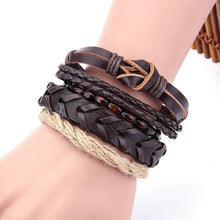 Load image into Gallery viewer, Fashion Women Multilayer Handmade Bangle Handmade Bracelets Leather Cool