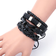 Load image into Gallery viewer, Fashion Women Multilayer Handmade Bangle Handmade Bracelets Leather Cool